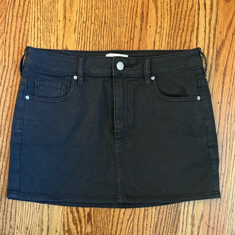 PacSun Black Mini Denim Skirt